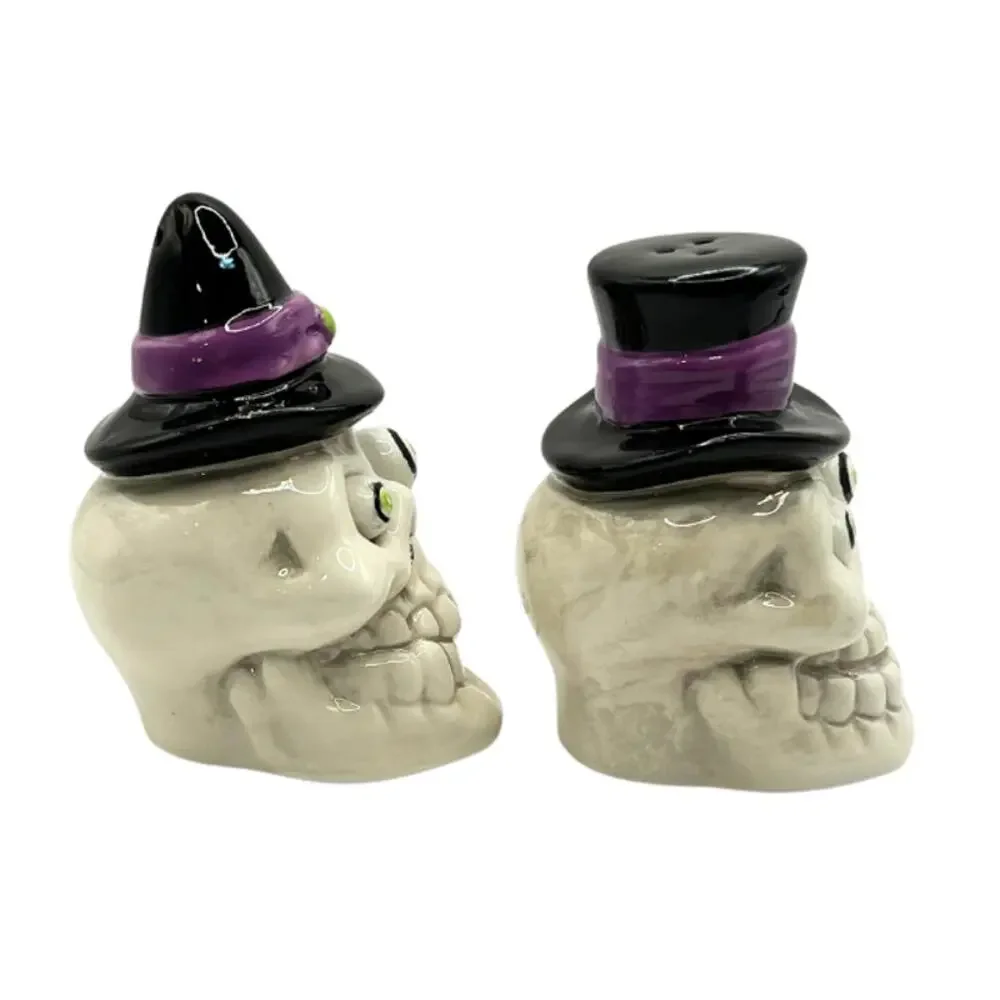 The Bridge Collection Voodoo Skeletons Salt and Pepper Shaker Set New with Tags